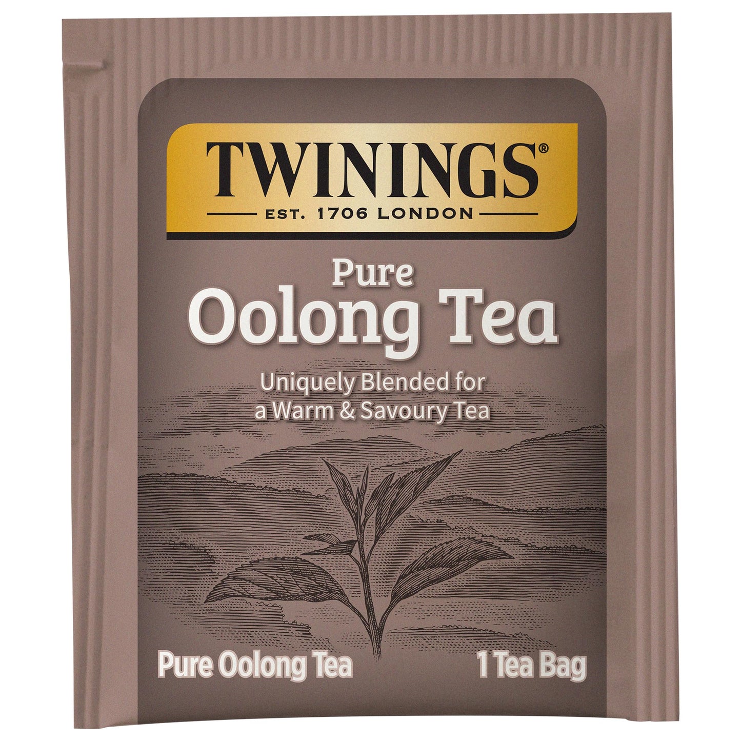 Twinings Pure Oolong Individually Wrapped Black Tea Bags, 20 Count Pack Of 6, Caffeinated, Warm, Nutty Flavor & Golden Colour