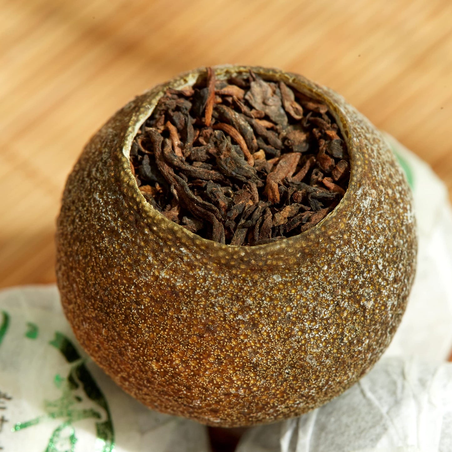 Chawuwarmsun [A] Mini-Citrus Ripe Pu Erh Tea, 10Oz(290G),Fragrant Citrus Aroma With Puer Smooth,Origin Of China 10Oz(290G)