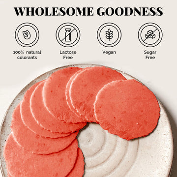 Kalan Red Velvet Amaranth Flour Wafer Thins, Vegan And Sugar-Free, Pack Of 3