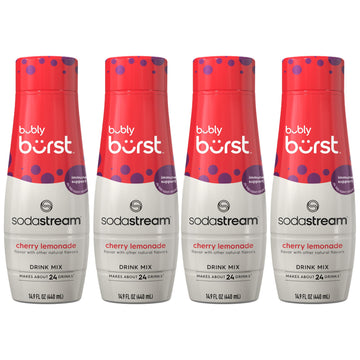 SodaStream Bubly Burst Cherry Lemonade Drink Mix (440ml, Pack of 4)