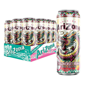 Arizona Dragon Fruit Mango  Fruit Juice Drink - Big Can  22 Fl Oz (Pack Of 12)