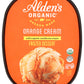 Aldens Organic Orange Cream Ice Cream, 1.5 Qt