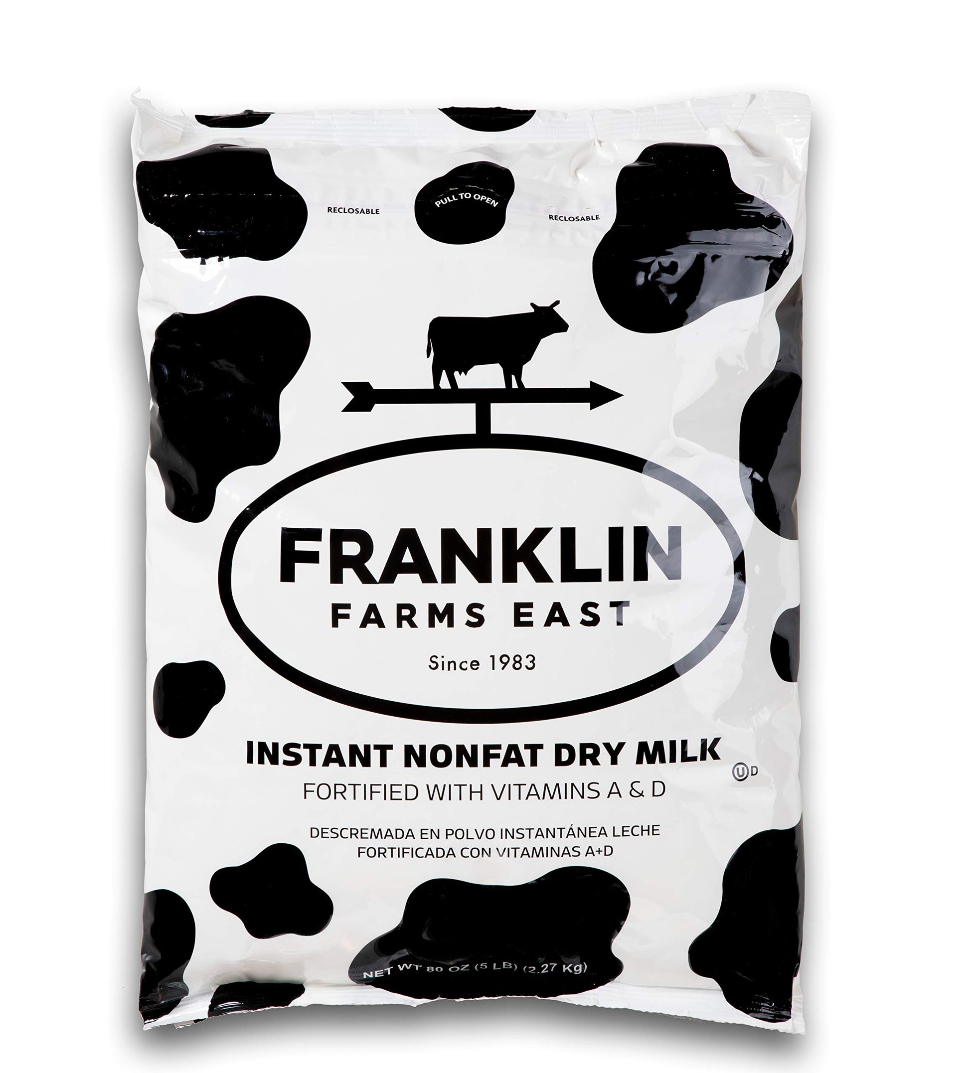 Premium Usa Instant Nonfat Dry Milk - 5 Pound Bag Bulk