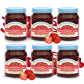 Natures Hollow Strawberry Jam, Sugar Free, Vegan, Gluten Free, 10oz Pack of 6