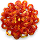 Premium Peach Rings -1.5 lbs Delicious Peach Flavor Soft Sweet Gummy Rings in Resealable Bag, Perfect for Snacks, Parties and Gi