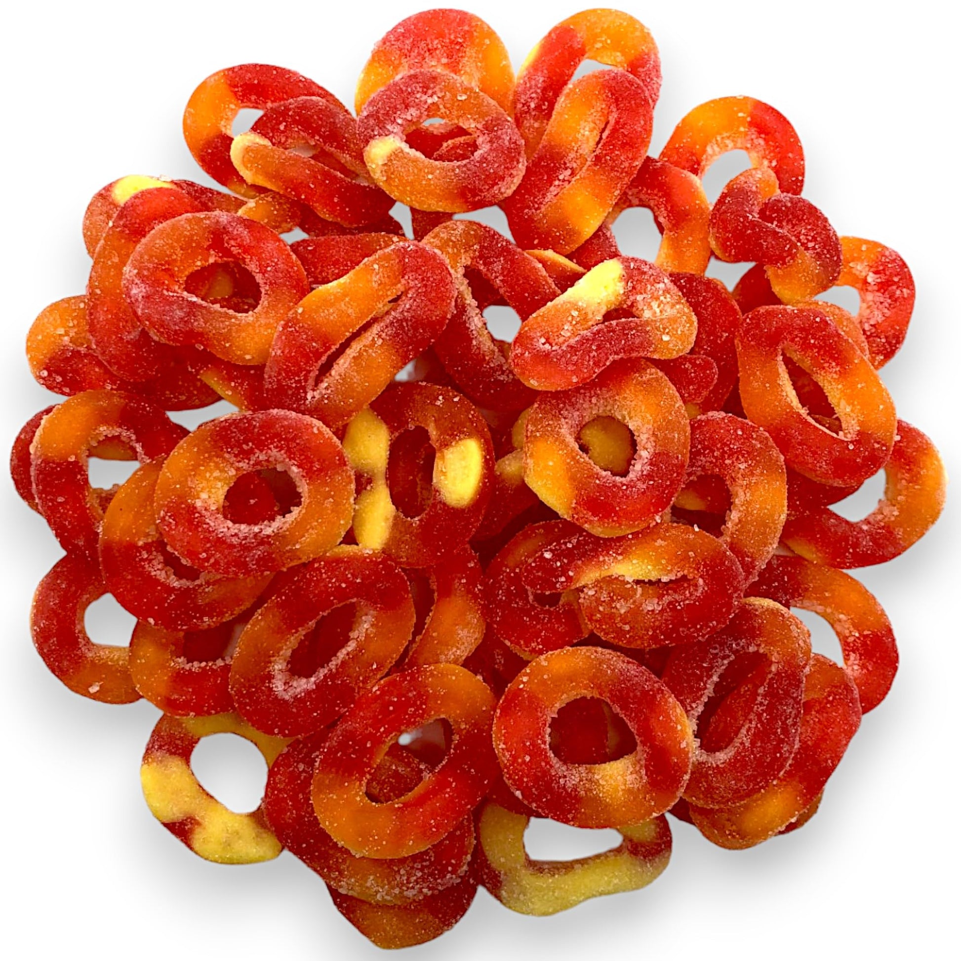 Premium Peach Rings -1.5 lbs Delicious Peach Flavor Soft Sweet Gummy Rings in Resealable Bag, Perfect for Snacks, Parties and Gi