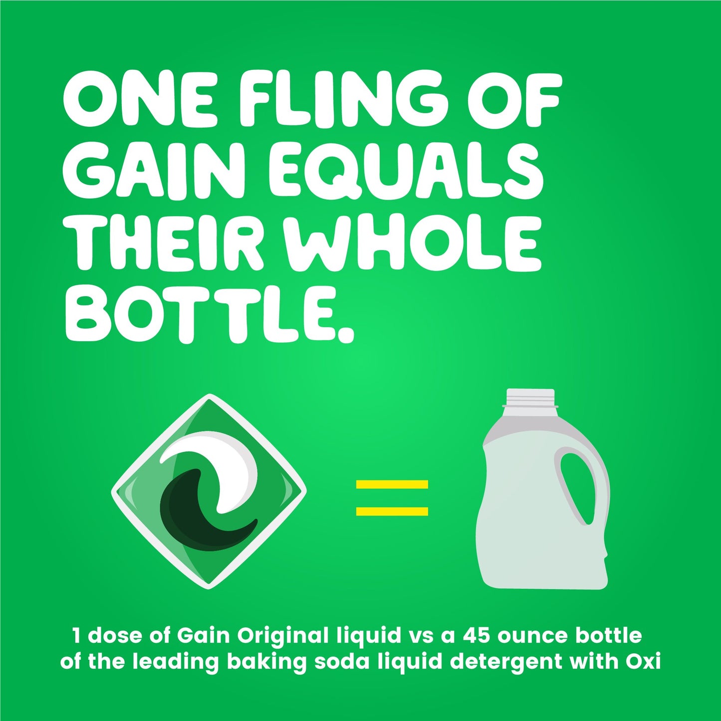 Gain Flings Laundry Detergent Soap Pacs, Original, 35 Count