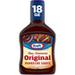 Kraft BBQ Barbecue Sauce, Original, 12 Pack, 18 oz Bottles