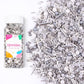 Silver Sprinkles for Cake Decorating, White Silver Sprinkles Mix for Cupcakes Toppers, Ice Cream, Cookie, 3.52oz