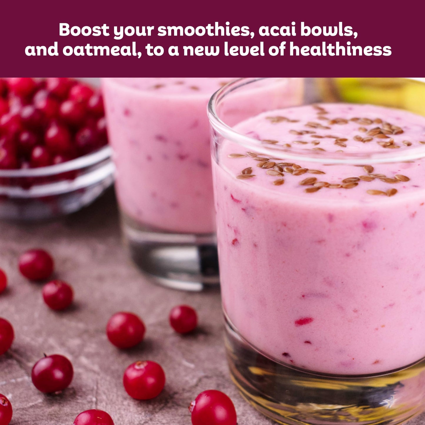 Roots Circle Premium Brown Flax Seeds - Rich in Fiber & Omega-3s - 21oz Pack