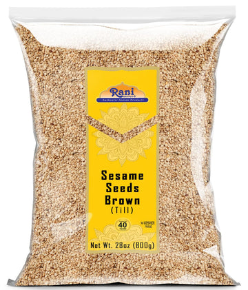 Rani Sesame Seeds Whole Brown, Raw (Till) 28oz (800gm) ~ All Natural | Gluten Friendly | NON-GMO | Kosher | Vegan | Indian Origi
