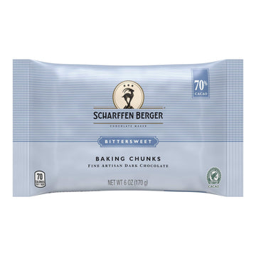 Scharffen Berger Bittersweet Chocolate Baking Chunks  6 Oz