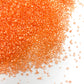 Edible Orange Sanding Sugar Sprinkles Cupcake Cake Toppers, Celebrations Candy Pearls Shaker Jar Wedding Party Cake Dessert Food