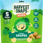 Harvest Snaps Kids Crispy Fruit Snack Bags (6 Pouches Of 5 Snack Bags) (Crispy Grapes)