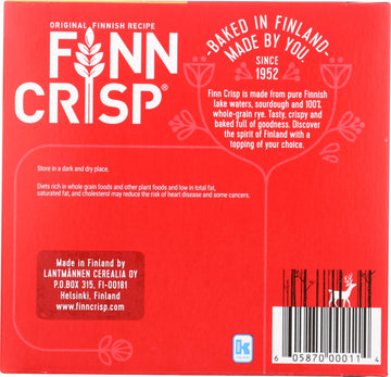 Finn Crisp Thin Crispbread Caraway - 7 Oz