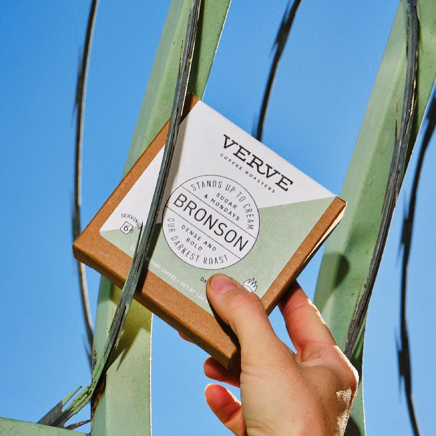 Verve Coffee Roasters Craft Instant Coffee Bronson Blend | French Dark Roast, Ground, Hand-Roasted | Enjoy Hot Or Cold | Up To 6