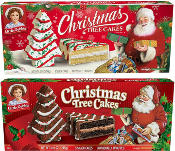 Little Debbies | 1 Chocolate And 1 Vanilla Christmas Tree | Cake | 2 Pack