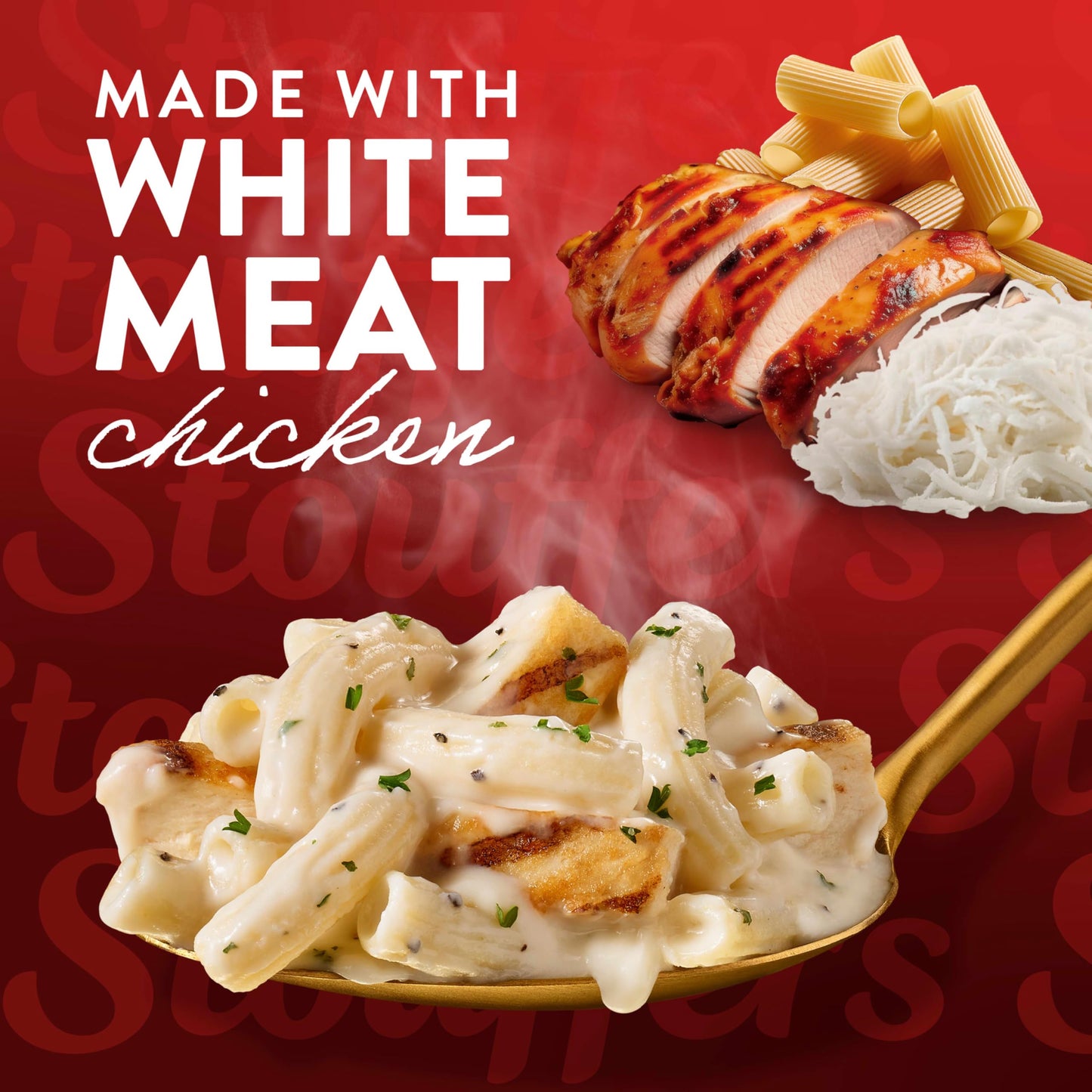 Stouffers Chicken Alfredo Pasta, Family Size, Frozen Chicken Pasta, Frozen Dinners 31 oz