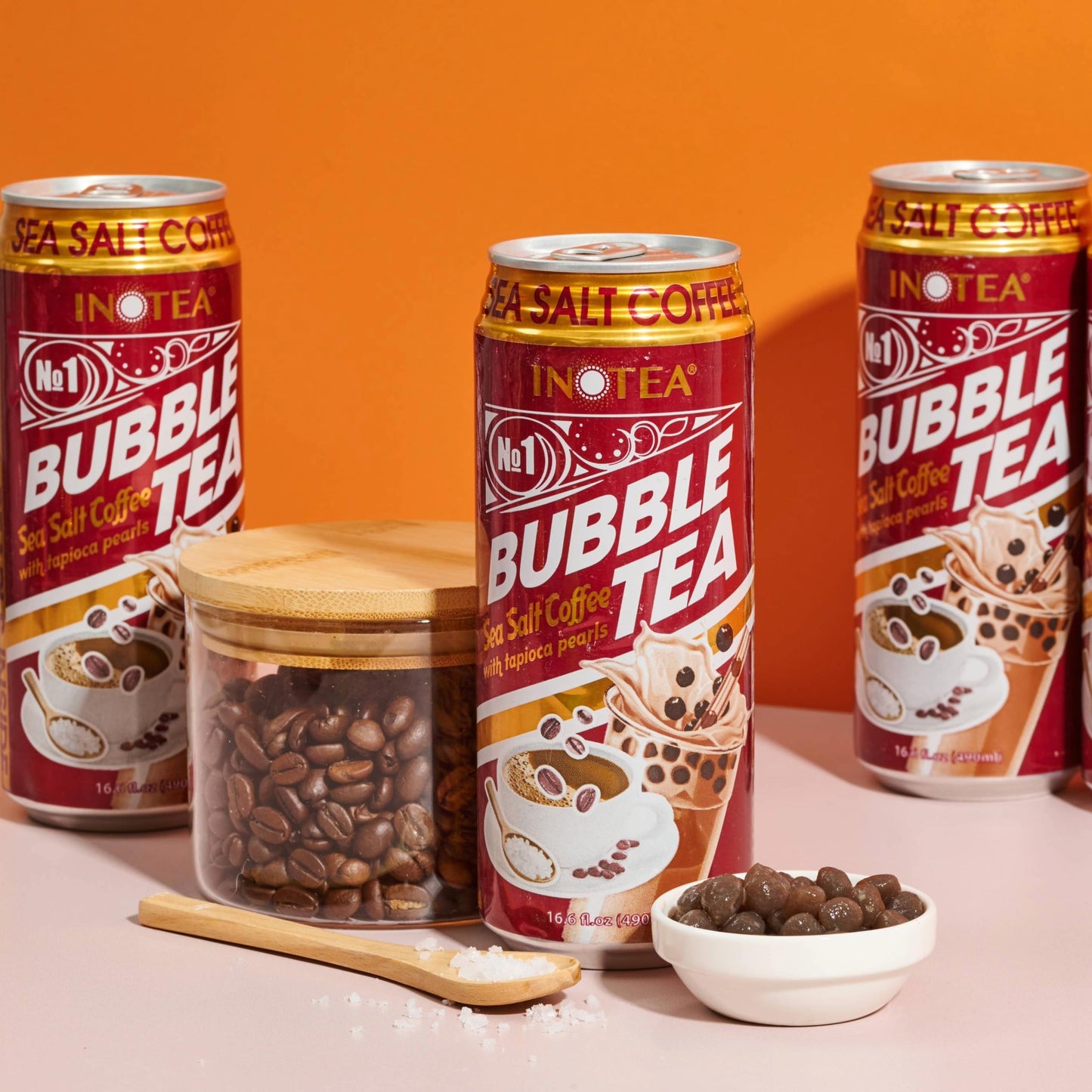 HYOJATEM Bubble Tea - Pack of 12 Cans, Assorted Flavors, 16.6oz Each, Black Milk Tea with Boba