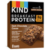 Kind Breakfast Protein Bars, Dark Chocolate Cocoa, Healthy Snacks, Gluten Free, 8G Protein, 32 Count