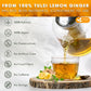 FRESHDRINKUS Tulsi Lemon Ginger Tea Bags, 100% Natural, 55 Count, Vegan, No Sugar, No Caffeine