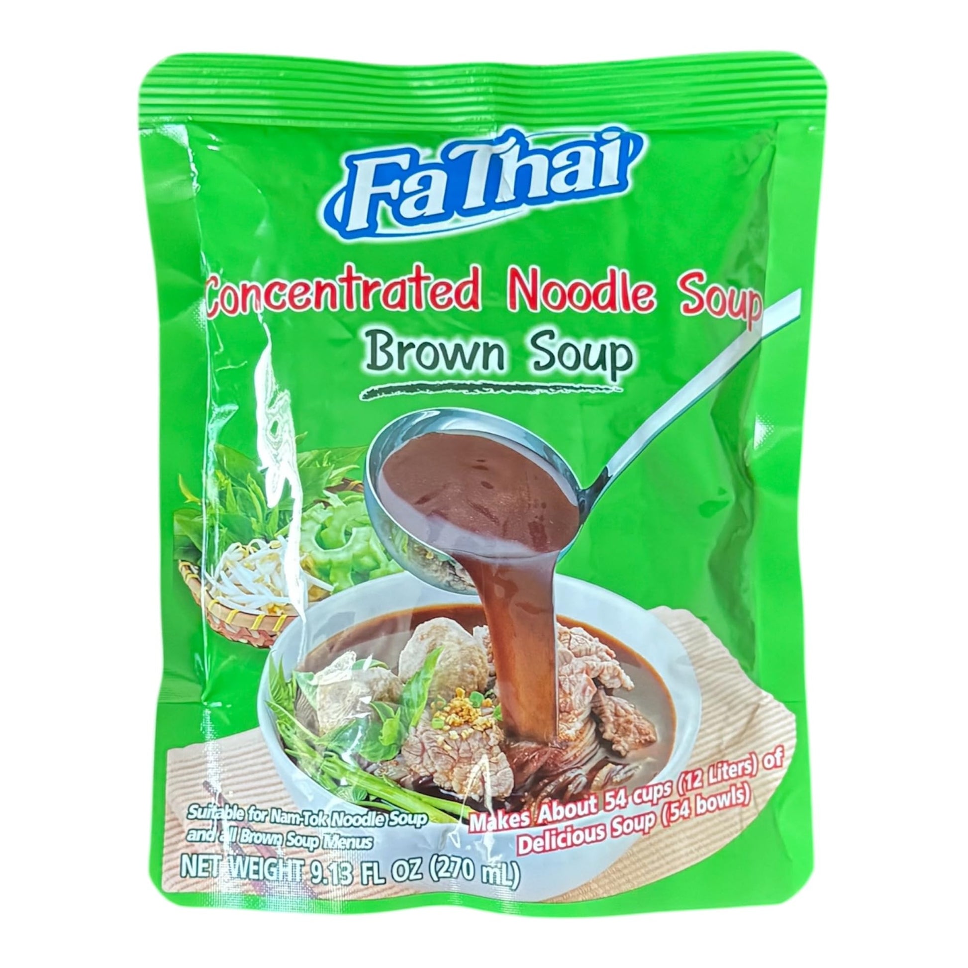AquaNation Listing For Fa Thai Concentrated Brown Noodle Soup Base 270ml - Authentic Thai Broth for Rich, Savory Soups, Easy Pre