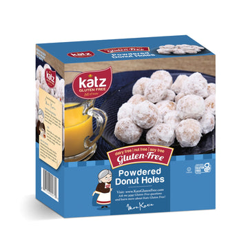 Katz Gluten Free Powdered Donut Holes | Dairy Free, Nut Free, Soy Free, Gluten Free | Kosher (1 Pack, 6 Ounce)