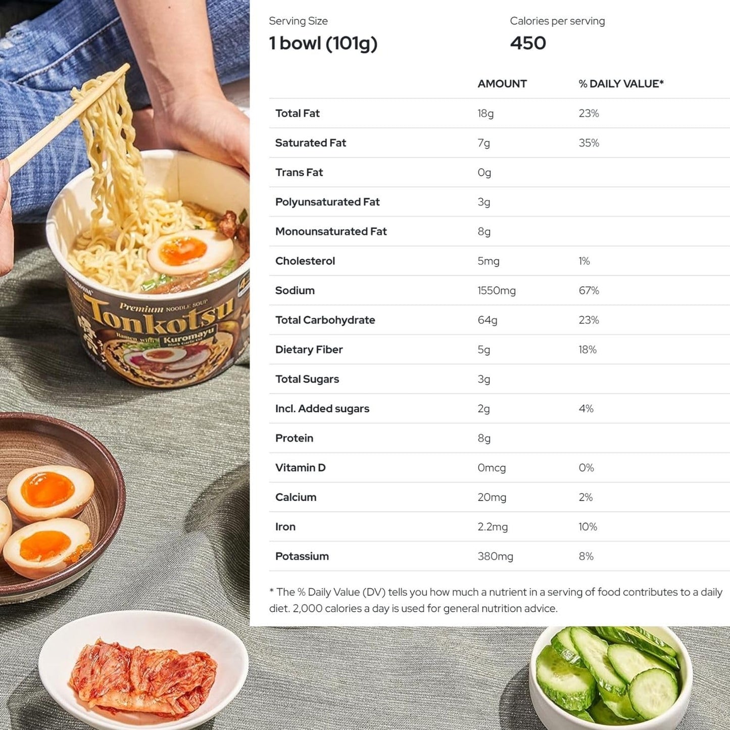 Tonkotsu Ramen Bowls Bundle Spicy Sauce Favor - 3.56 Oz Premium Noodle Soup, 6 Counts. Free Taoindustry Chopsticks
