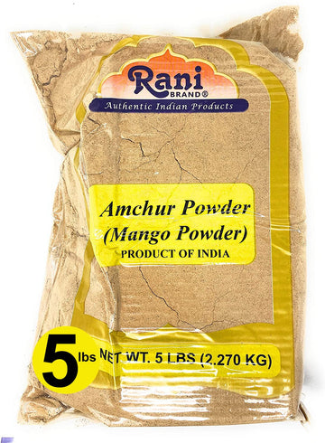 Rani Amchur (Mango) Ground Powder Spice 80Oz (5Lbs) 2.27Kg Bulk ~ All Natural, Indian Origin | No Color | Gluten Friendly | Vegan | Non-Gmo | No Salt Or Fillers