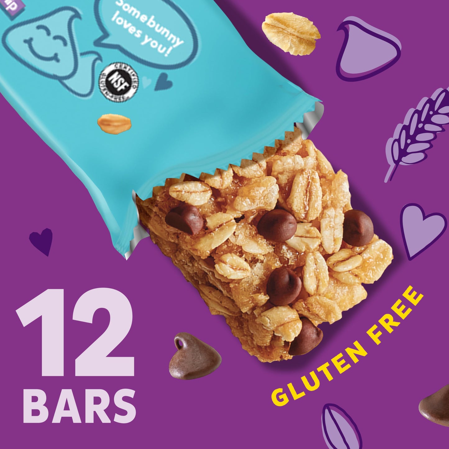 Annie'S Gluten Free Chewy Granola Bar, Double Chocolate Chip, 11.76 Oz, 12 Bars