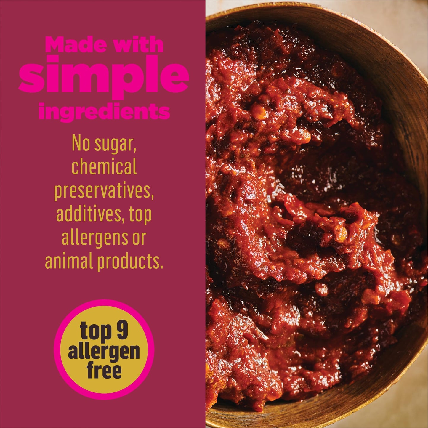 PUR Spices Medium Harissa Paste I Hot Sauce for Cooking and Dipping I Spicy Chili Pepper and Garlic Paste | Middle Eastern Inspi