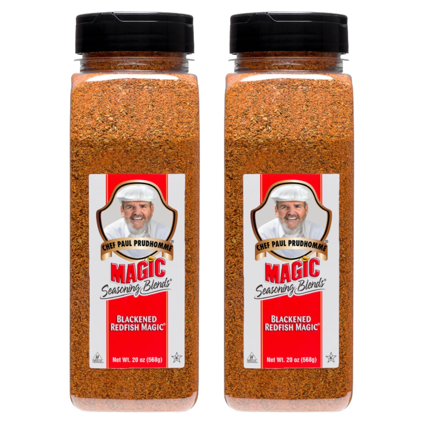 Chef Paul Blackened Redfish Magic Seasoning Blends | Cajun-Style Spices & Seasonings | Gluten-Free  No MSG  Bold Flavor | Perfect for Grilling  Cooking & BBQ | 20 oz/ 567g Shaker (Pack of 2)
