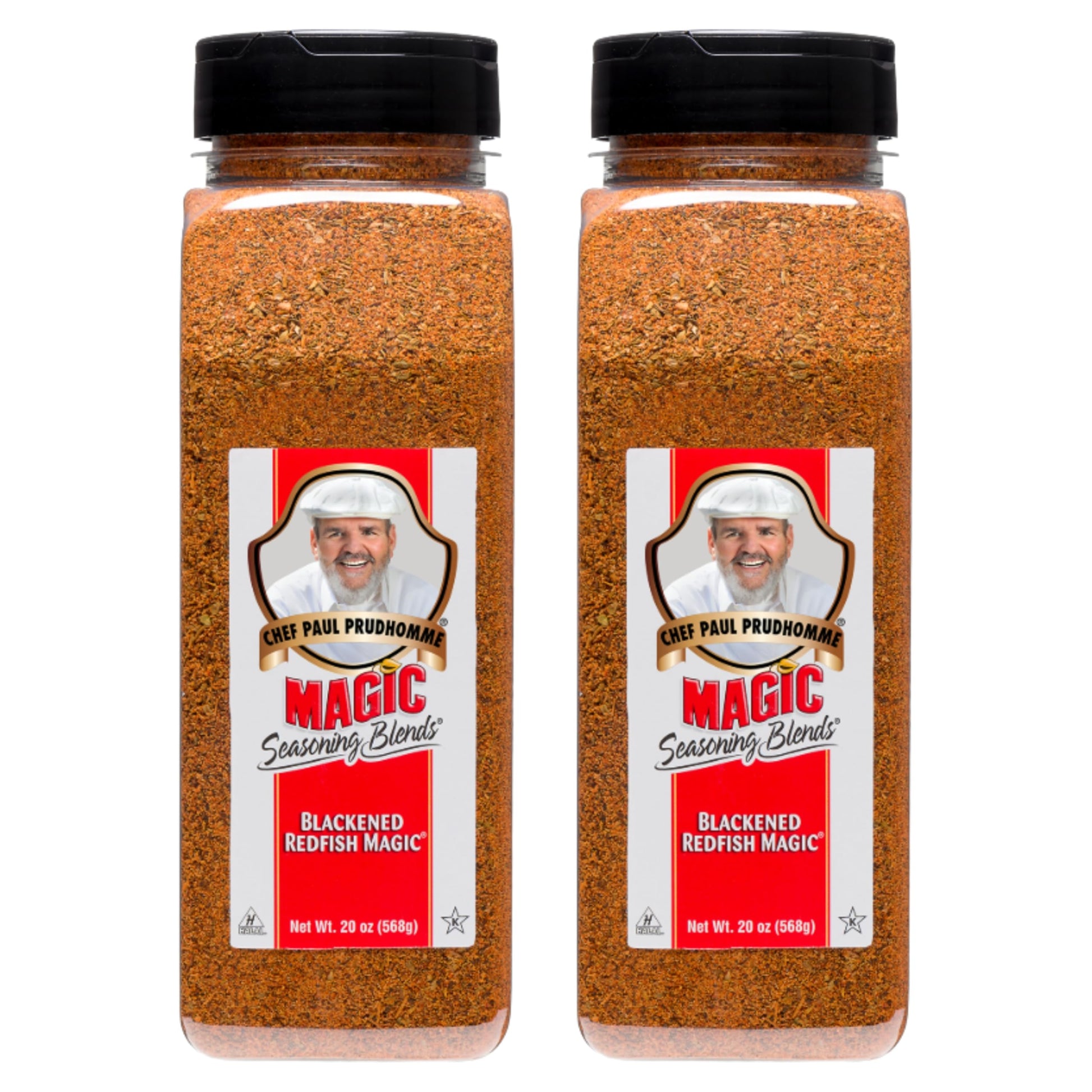 Chef Paul Blackened Redfish Magic Seasoning Blends | Cajun-Style Spices & Seasonings | Gluten-Free  No MSG  Bold Flavor | Perfect for Grilling  Cooking & BBQ | 20 oz/ 567g Shaker (Pack of 2)