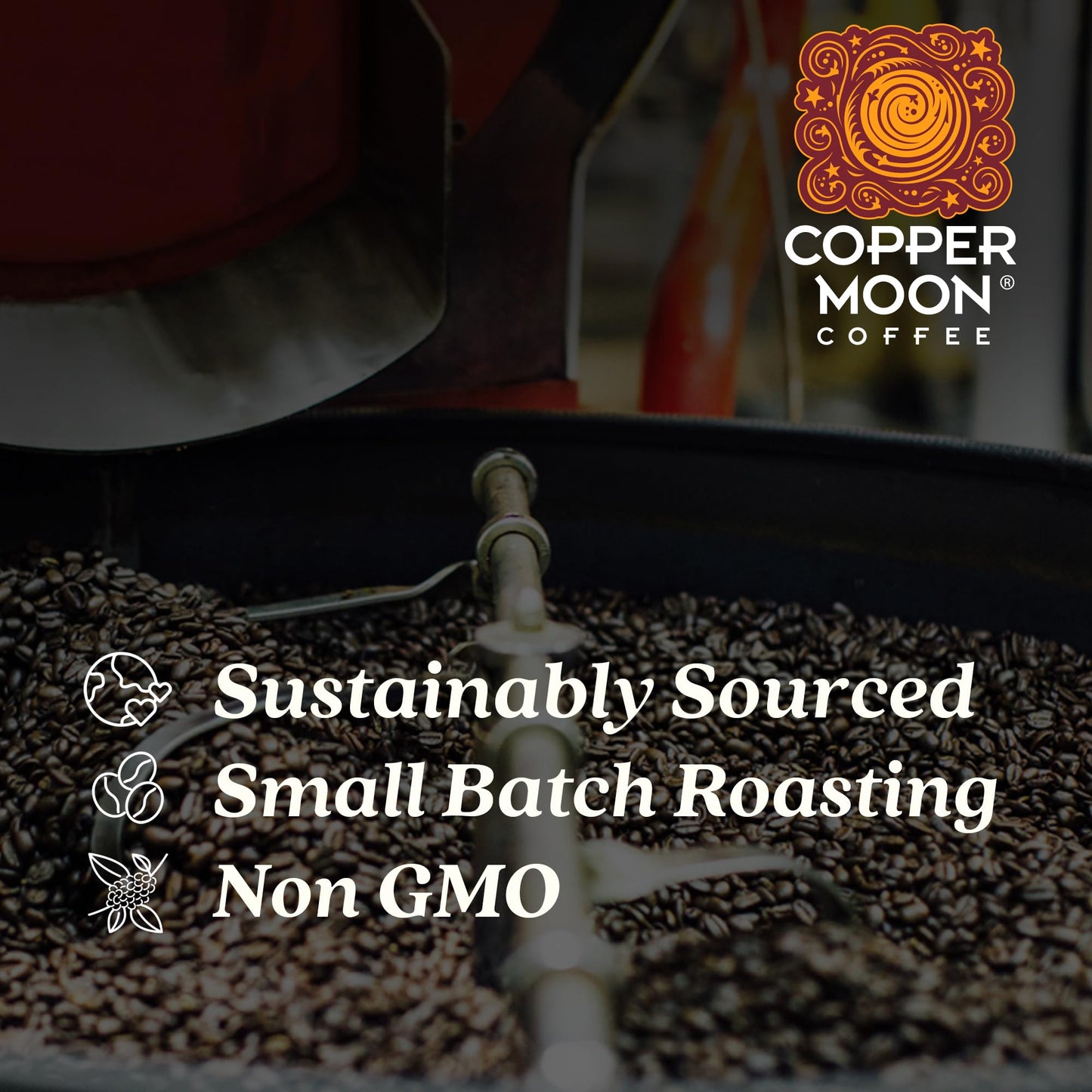 Copper Moon Whole Bean Coffee, Colombian Blend, Medium Roast, 32 Ounce, Model 260134