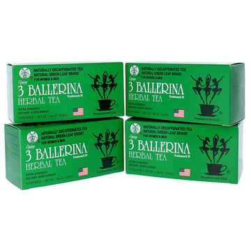 3 Ballerina Herbal Tea Extra Strength 18 Count (Pack Of 4)