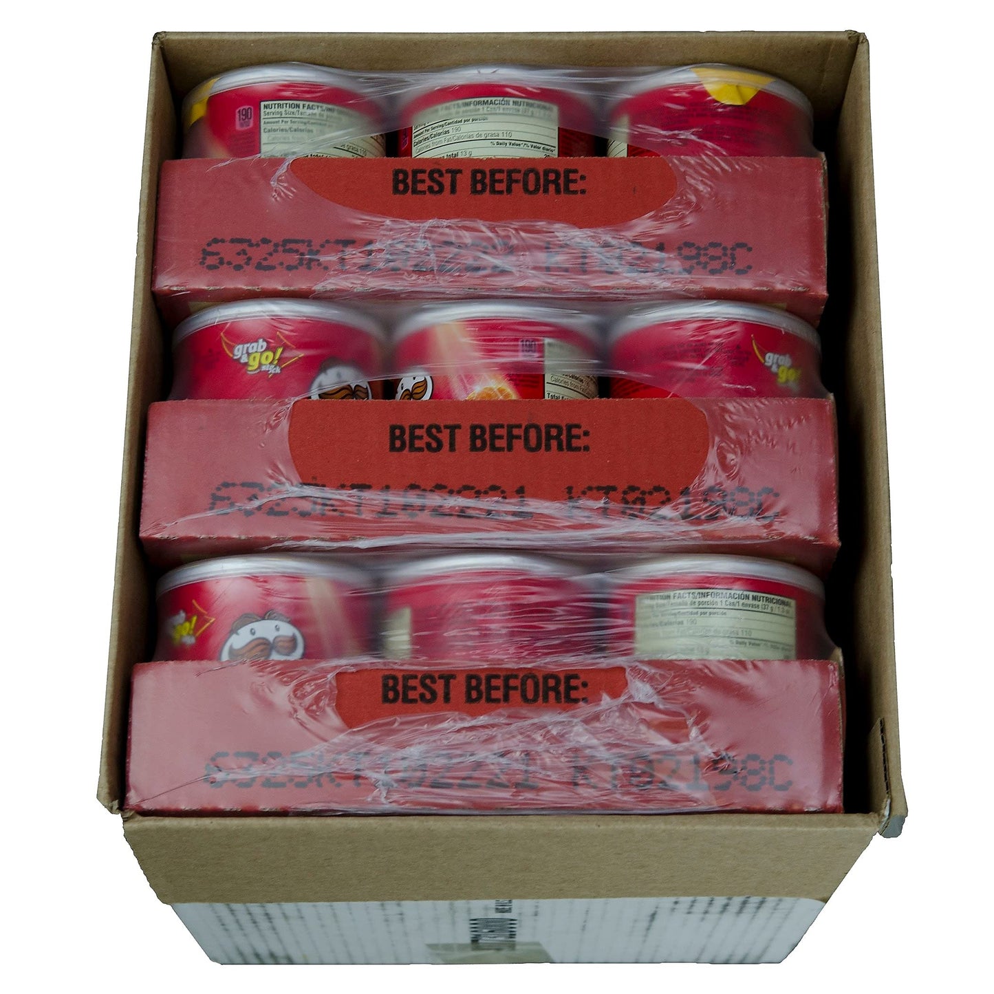 Pringles Grab 'N Go Stack Chips, Original, 1.3 Oz., 36/Carton (16905)