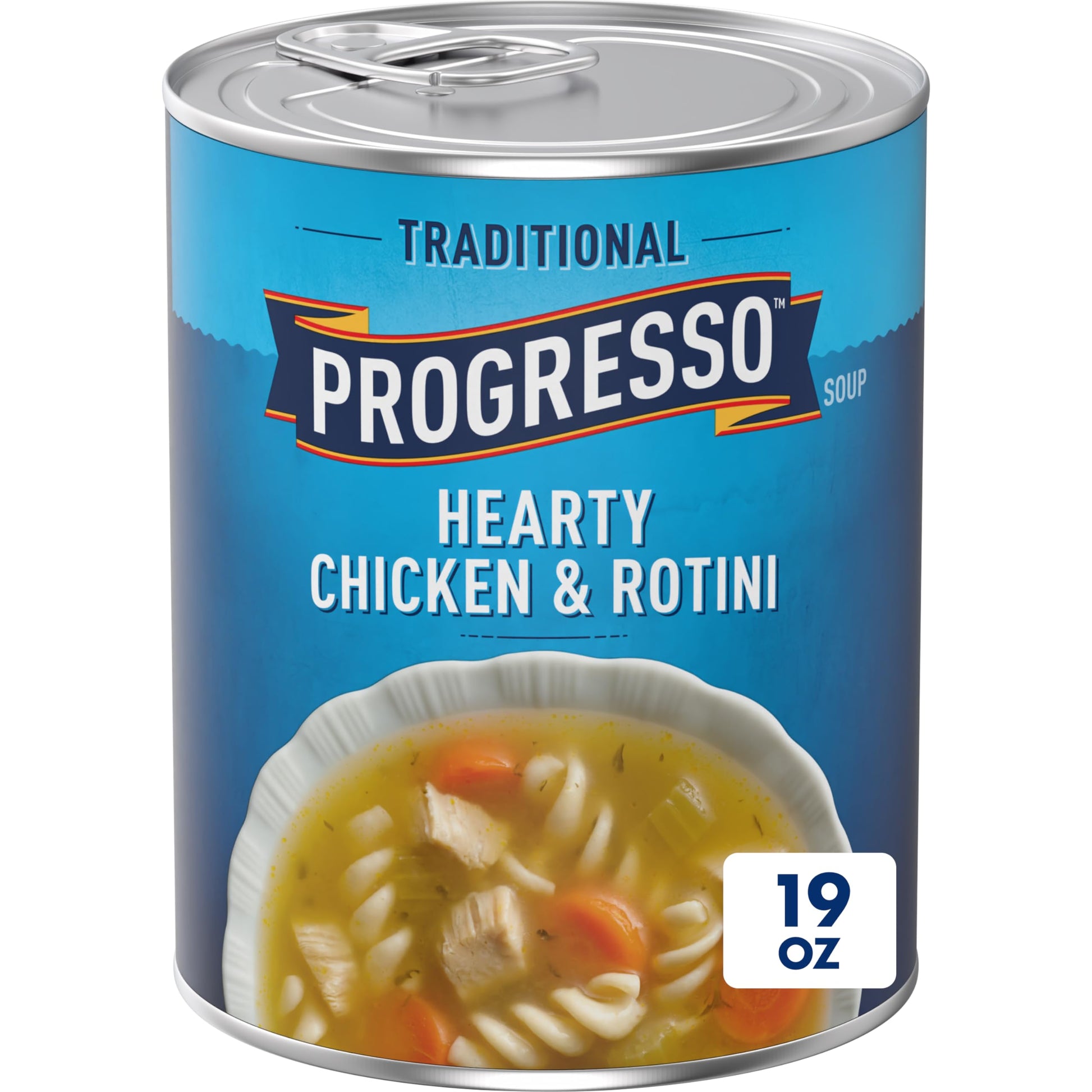 Progresso Traditional, Hearty Chicken & Rotini Canned Soup, 19 oz. (Pack of 6)