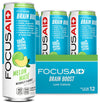 LIFEAID FOCUSAID Energy Blend Nootropics Drink, 12 Fl Oz, Pack of 12, 100mg Natural Caffeine, Green Tea, Yerba Mate
