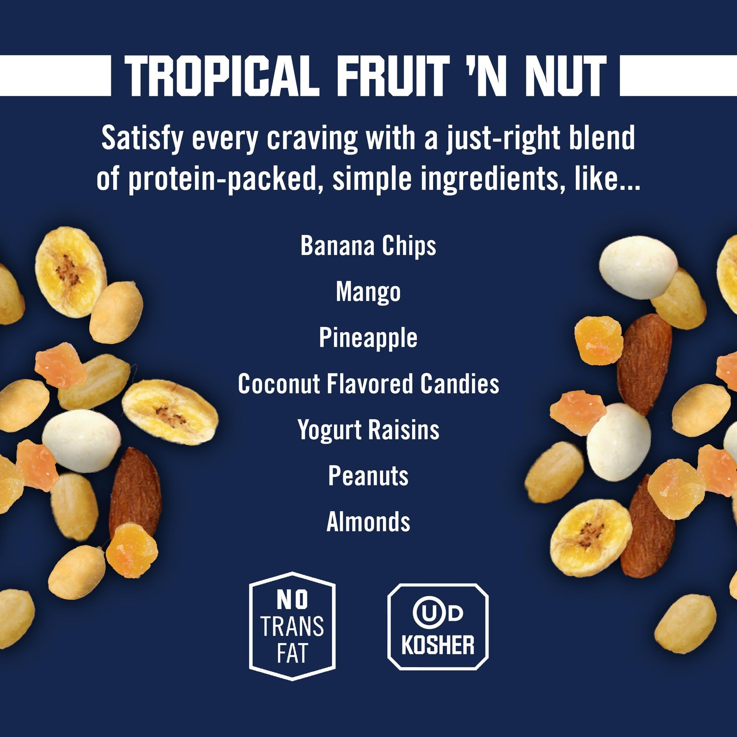Kars Tropical Fruit N Nut Trail Mix Pouch, 28 Oz, 1.75 Pound, Pack of 1