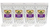 White Jordan Almonds (4-Pack) Wedding Shower Party Favor Premium White Candied Nuts (6 Lbs Total)