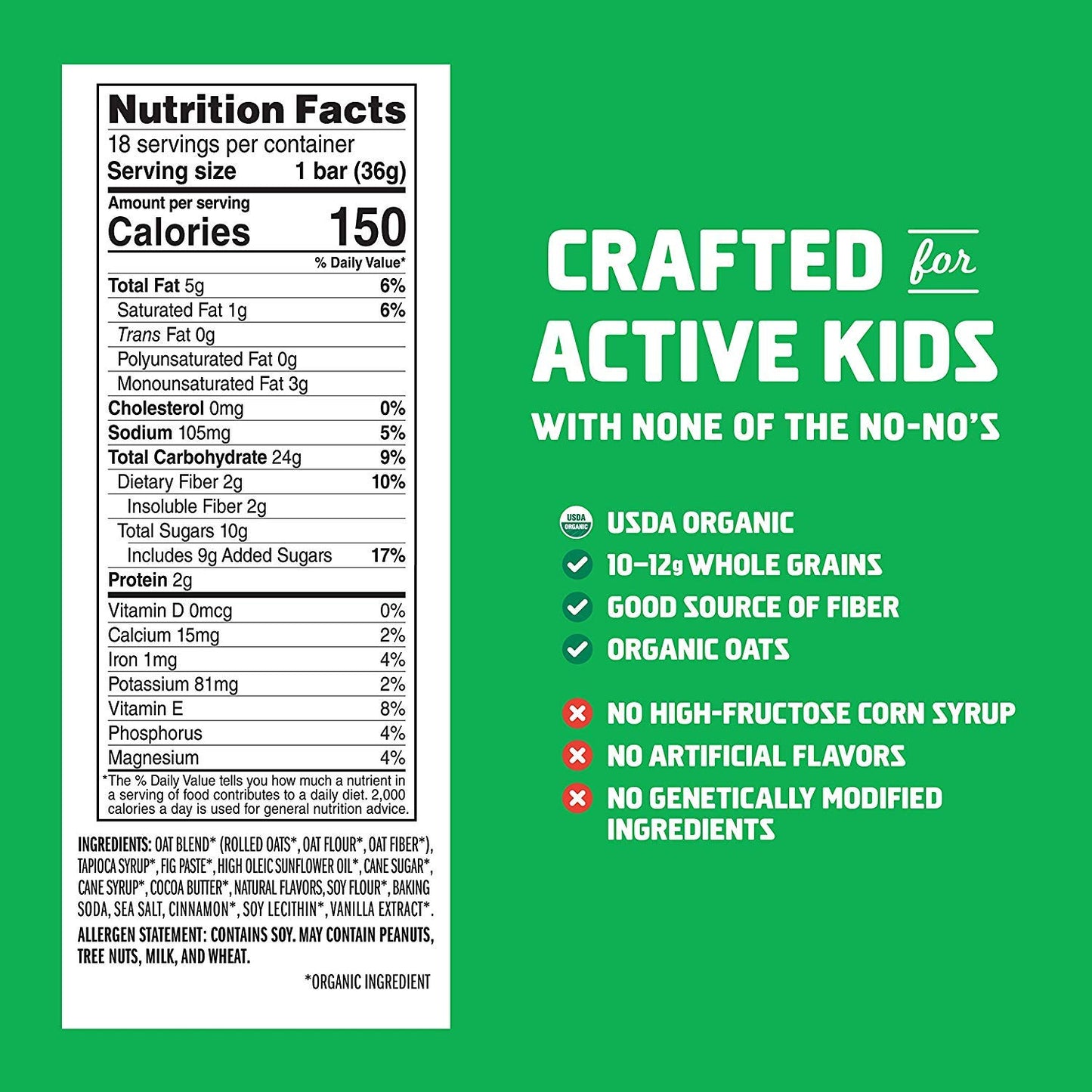 Clif Kid Organic Z Bar, Variety, 1.27 Ounce, 36 Count