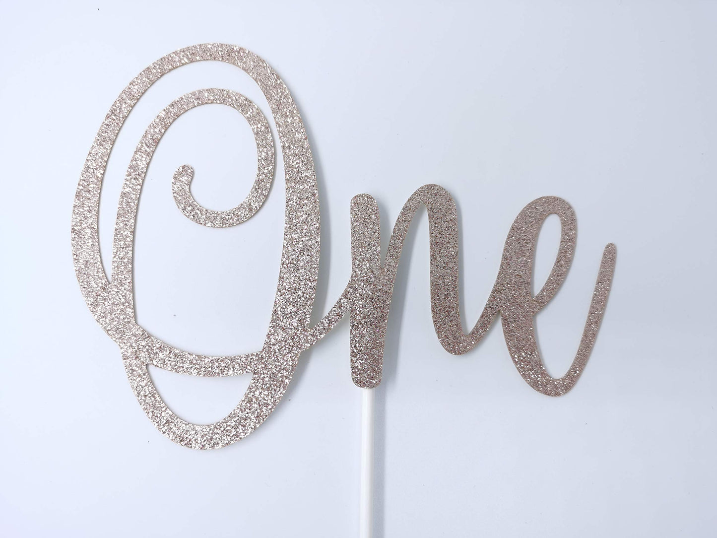 One Cake Topper Rose Gold Glitter First Birthday Cake Topper, One Birthday Cake Topper Rose Gold 1St Birthday Girl Cake Topper F