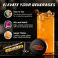 MONÉGASQUE Edible Glitter for Drinks & Cakes, 10g, Orange Beach