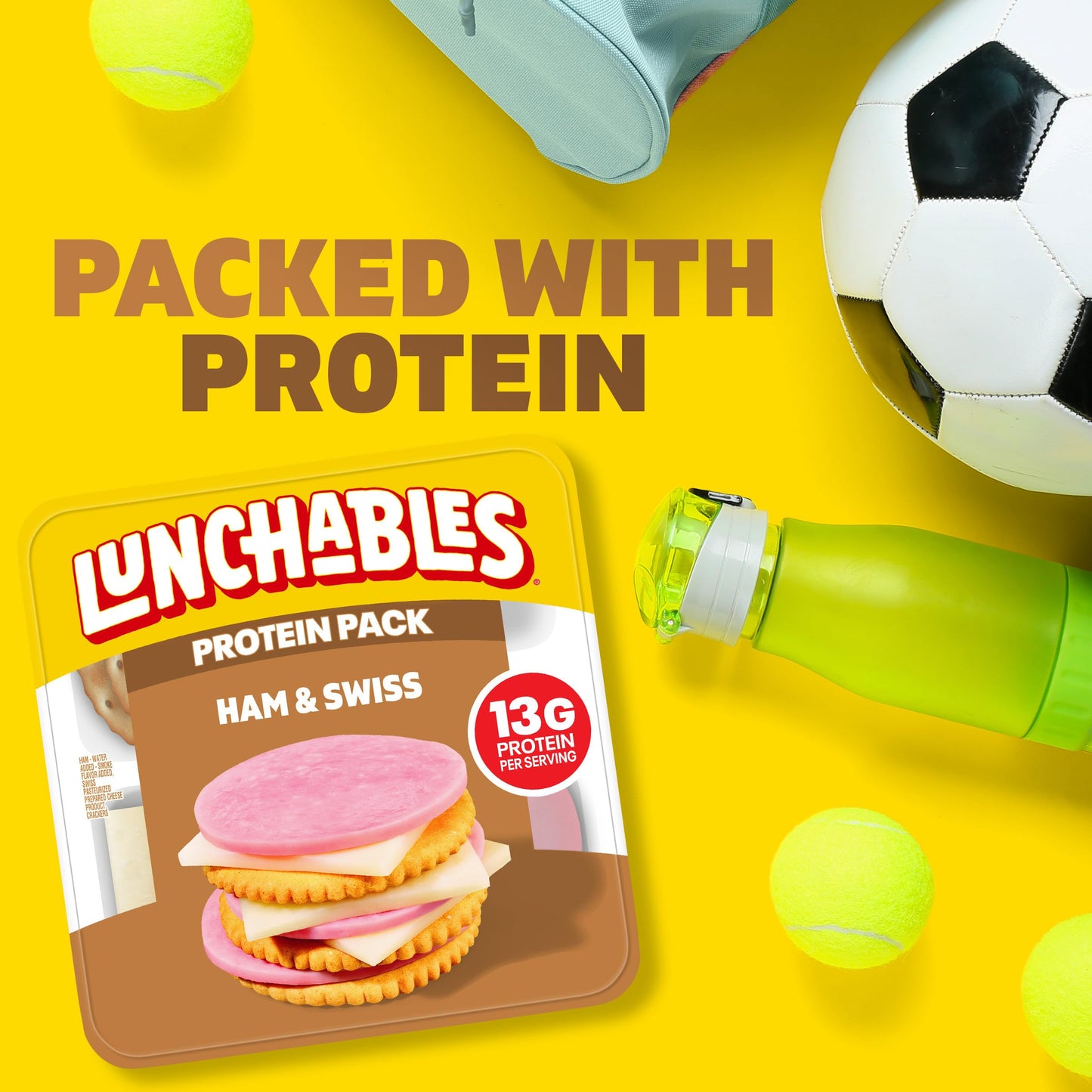 Lunchables Ham & Swiss Protein Pack, 3.2 oz Pack