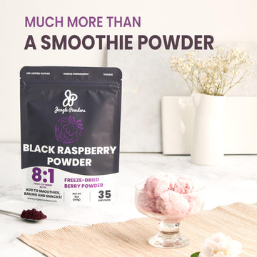 Black Raspberry Powder 5 Ounce Bag - 3Rd Party Lab Tested Freeze Dried Raspberries Fruit Whole Berry For Baking, Unsweetened Add