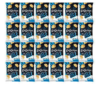 Popchips Potato Chips, Sea Salt Flavor, 0.8Oz (Pack Of 24)