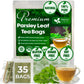 FRESHDRINKUS Parsley Leaf Herbal Tea Bags, 100% Natural, Caffeine-Free, Vegan, 35 Tea Bags