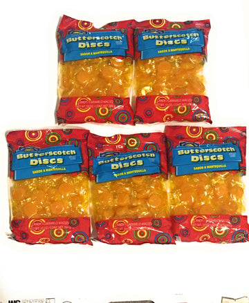 Hill Country Fare Butterscotch Discs (5 Pack) 10Oz Packages.