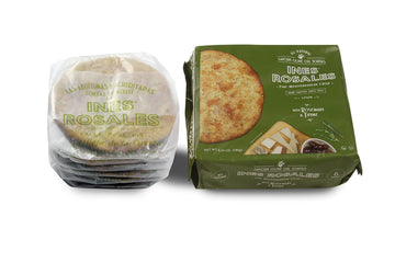 Ines Rosales Rosemary and Thyme Olive Savory Oil Tortas ( Pack of 2) (Tortas Aceite con Romero y Tomillo) 6.34 Oz (180 g) pack,