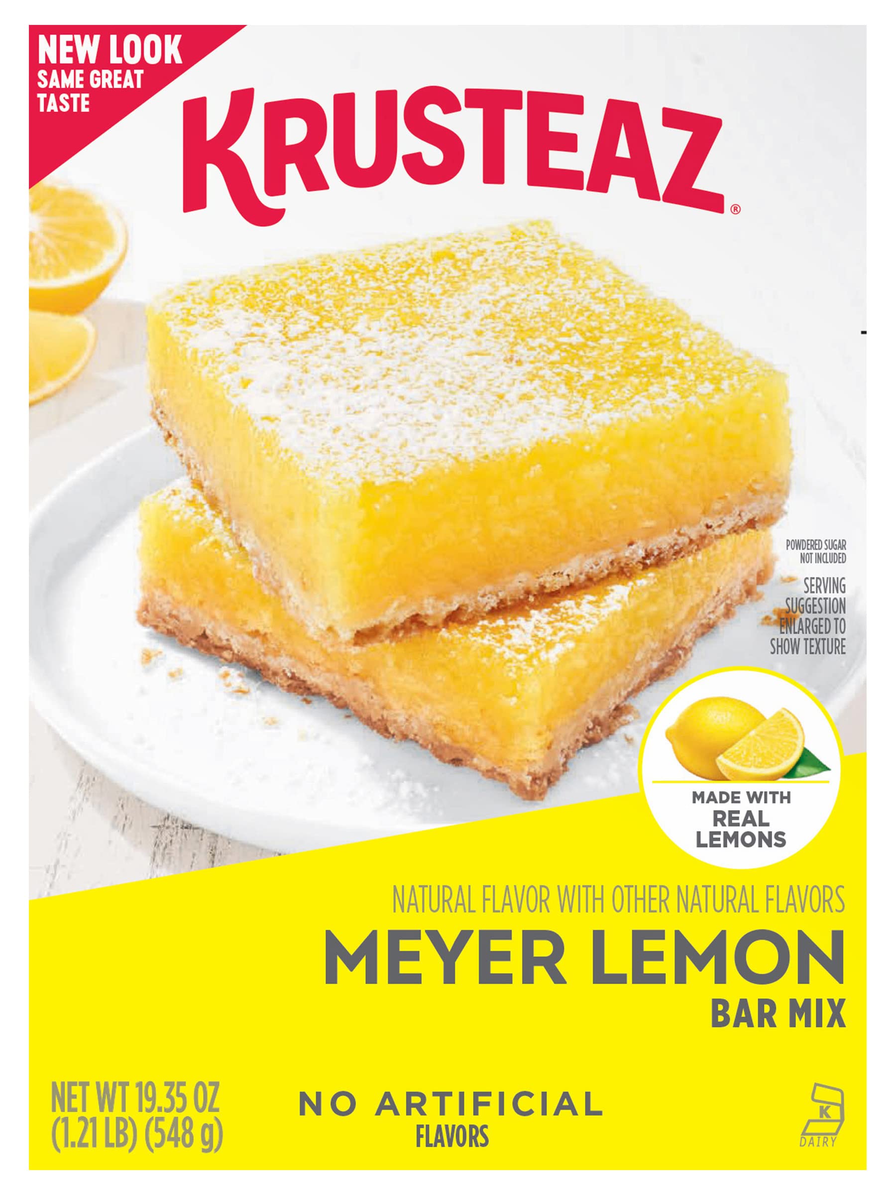 Krusteaz Meyer Lemon Bar Mix, 19.35 - Ounce Box (Pack of 6)